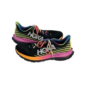 Hoka Mach 5 Running Shoes Black Rainbow Lace ProFly+ Athletic Sneakers Size 12D